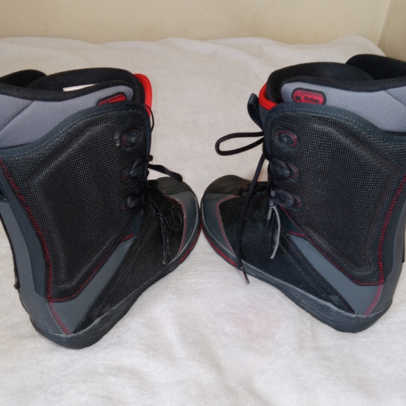 Ride Orion Snowboard Boots Mens Size 10 Black Red Lace Up All Mountain READ - Picture 11 of 13